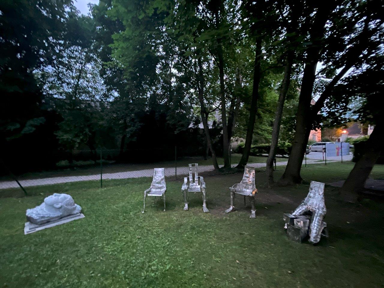 Skulpturenausstellung im Schloss Fischau mit Destan Gashi, 2024